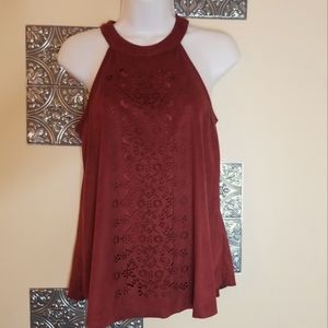 Altar'd State Laser Cut Halter Size S